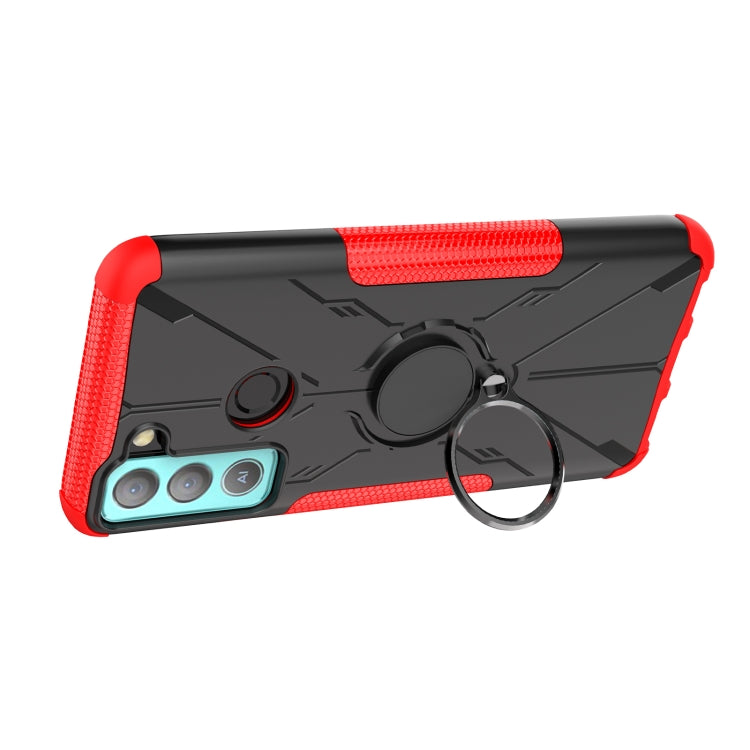 For Tecno Pop 5 LTE Armor Bear Shockproof PC + TPU Phone Case
