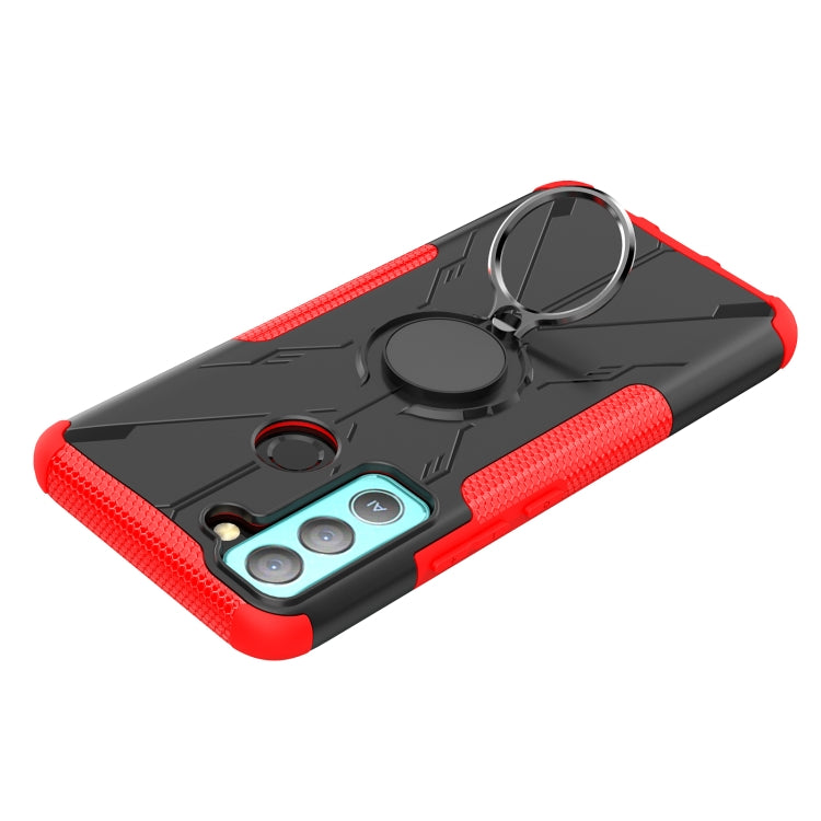 For Tecno Pop 5 LTE Armor Bear Shockproof PC + TPU Phone Case