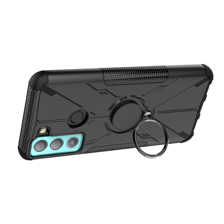 For Tecno Pop 5 LTE Armor Bear Shockproof PC + TPU Phone Case