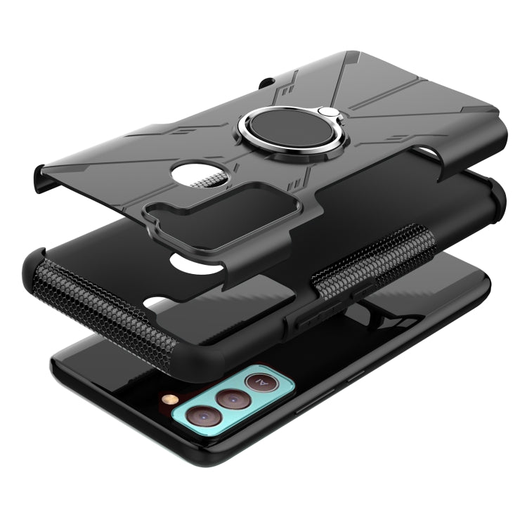 For Tecno Pop 5 LTE Armor Bear Shockproof PC + TPU Phone Case