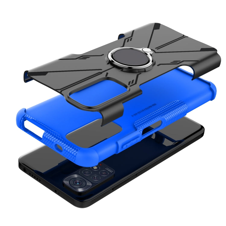 For Xiaomi Redmi Note 11/Redmi Note 11S 4G Global Armor Bear Shockproof PC + TPU Phone Case