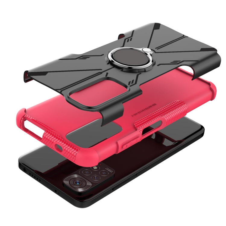 For Xiaomi Redmi Note 11/Redmi Note 11S 4G Global Armor Bear Shockproof PC + TPU Phone Case