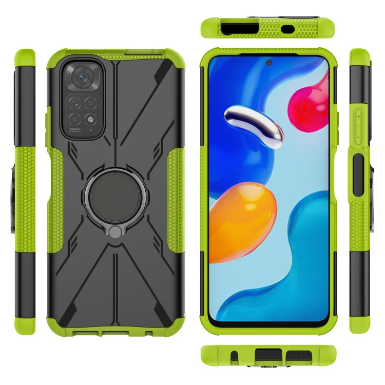 For Xiaomi Redmi Note 11/Redmi Note 11S 4G Global Armor Bear Shockproof PC + TPU Phone Case