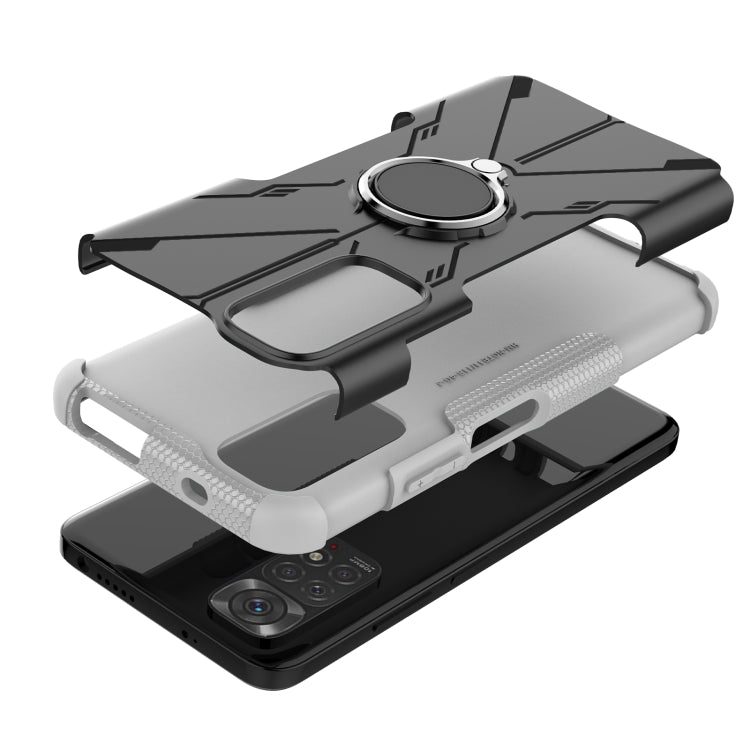 For Xiaomi Redmi Note 11/Redmi Note 11S 4G Global Armor Bear Shockproof PC + TPU Phone Case