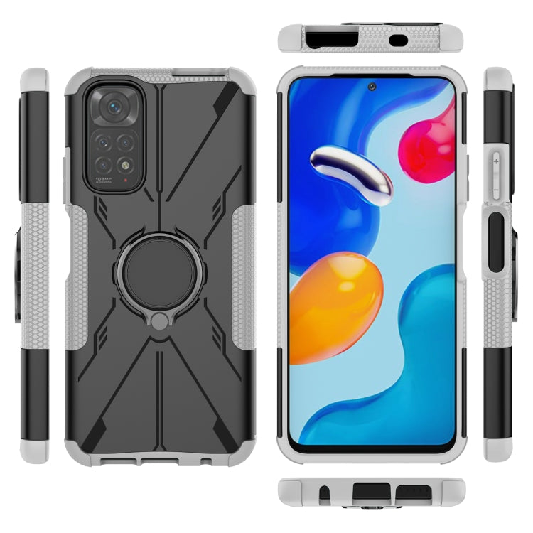 For Xiaomi Redmi Note 11/Redmi Note 11S 4G Global Armor Bear Shockproof PC + TPU Phone Case