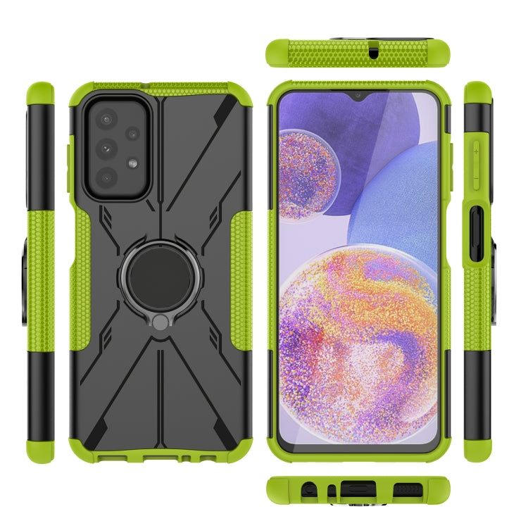 For Samsung Galaxy A23 Armor Bear Shockproof PC + TPU Phone Case