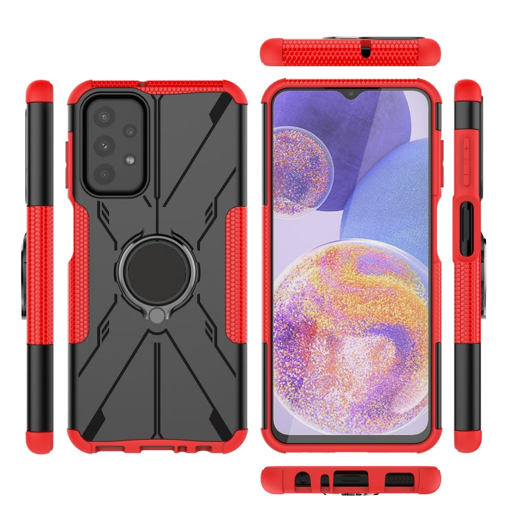 For Samsung Galaxy A23 Armor Bear Shockproof PC + TPU Phone Case
