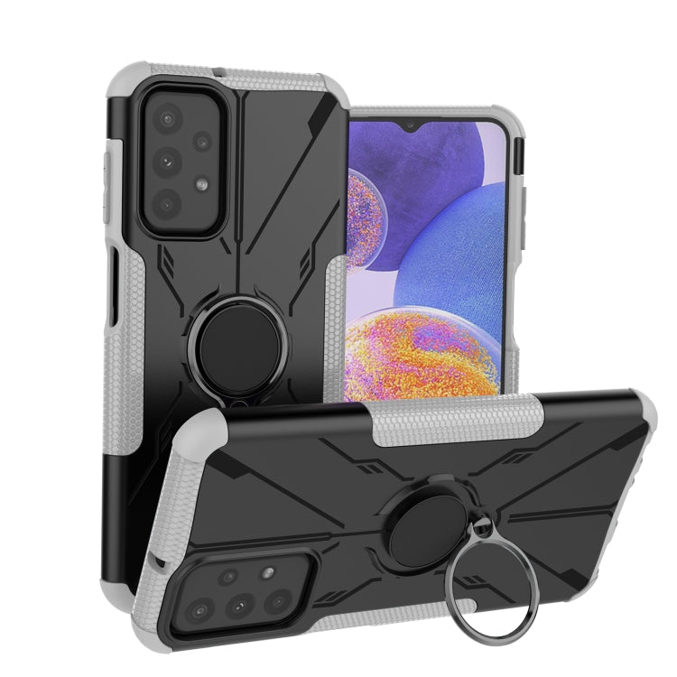 For Samsung Galaxy A23 Armor Bear Shockproof PC + TPU Phone Case