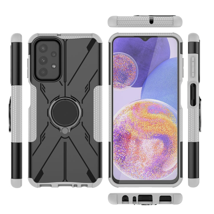 For Samsung Galaxy A23 Armor Bear Shockproof PC + TPU Phone Case