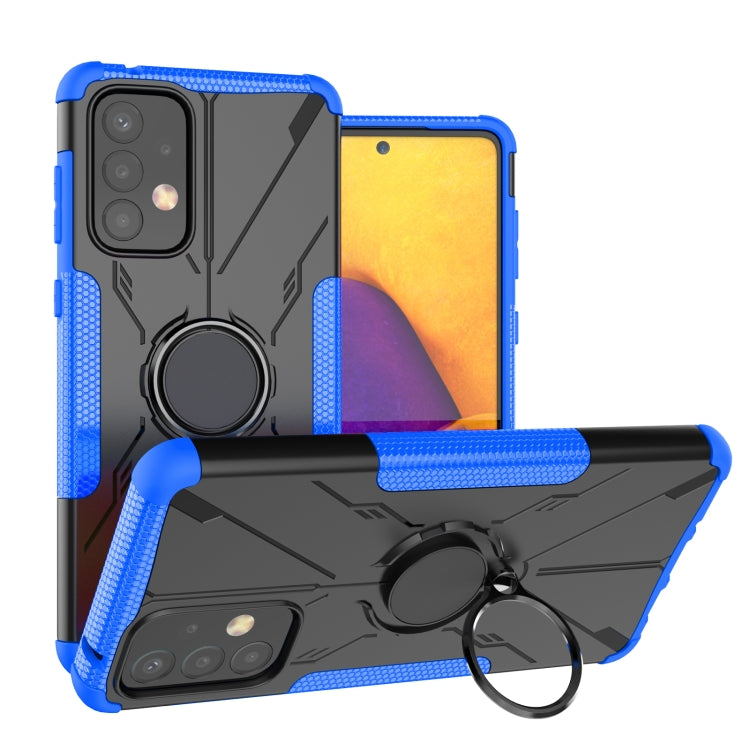For Samsung Galaxy A73 5G Armor Bear Shockproof PC + TPU Phone Case