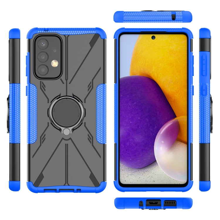 For Samsung Galaxy A73 5G Armor Bear Shockproof PC + TPU Phone Case