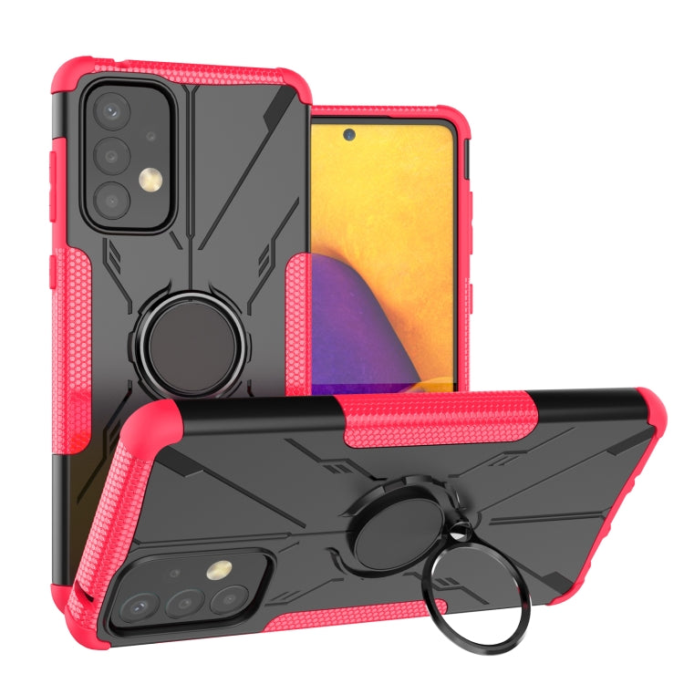 For Samsung Galaxy A73 5G Armor Bear Shockproof PC + TPU Phone Case