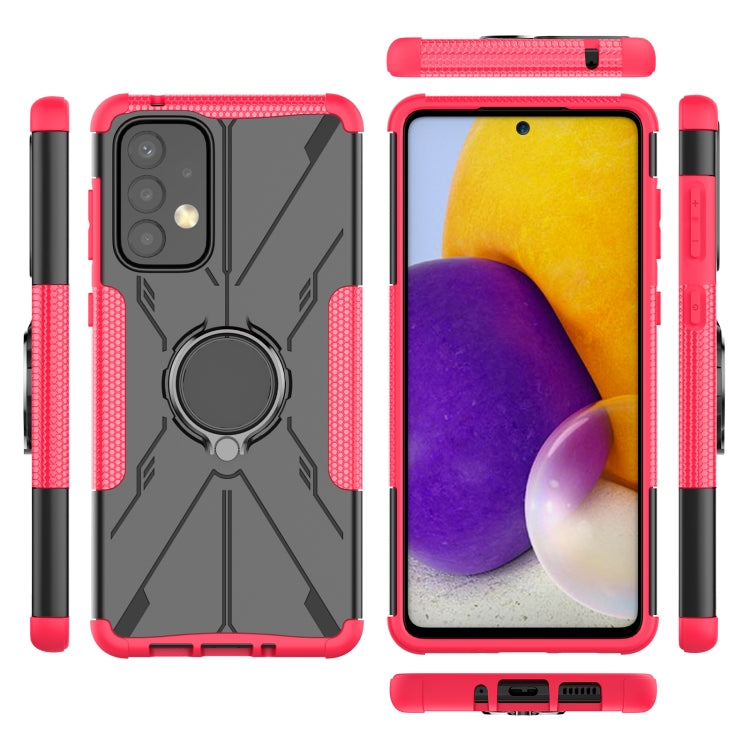 For Samsung Galaxy A73 5G Armor Bear Shockproof PC + TPU Phone Case