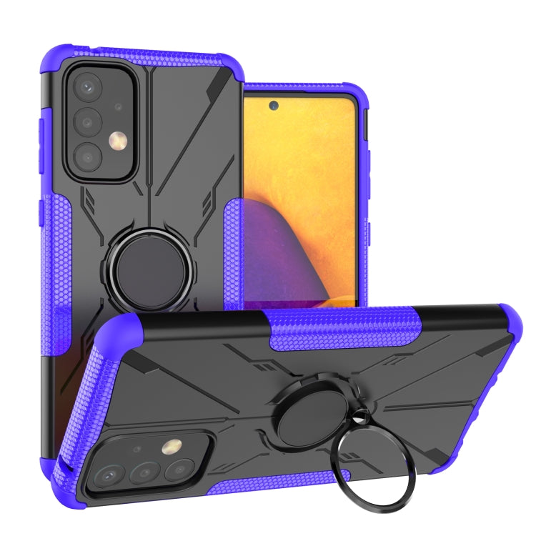 For Samsung Galaxy A73 5G Armor Bear Shockproof PC + TPU Phone Case