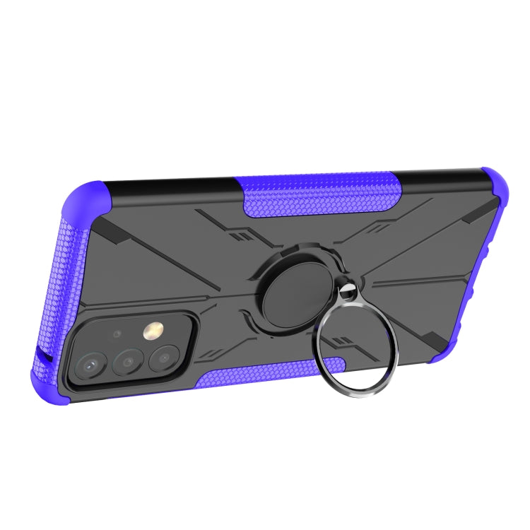 For Samsung Galaxy A73 5G Armor Bear Shockproof PC + TPU Phone Case