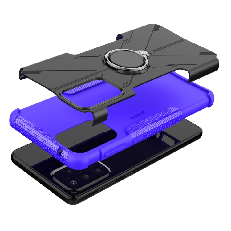 For Samsung Galaxy A73 5G Armor Bear Shockproof PC + TPU Phone Case