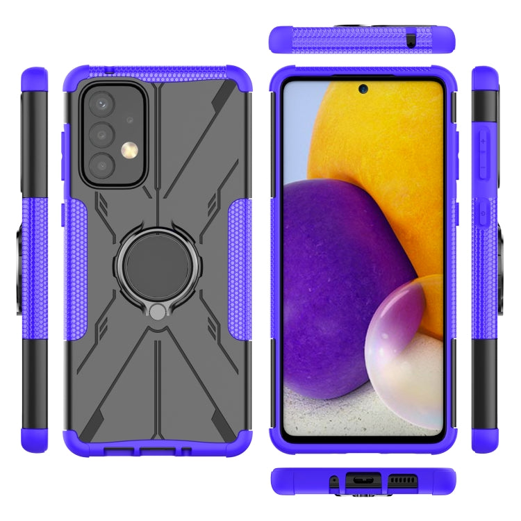 For Samsung Galaxy A73 5G Armor Bear Shockproof PC + TPU Phone Case