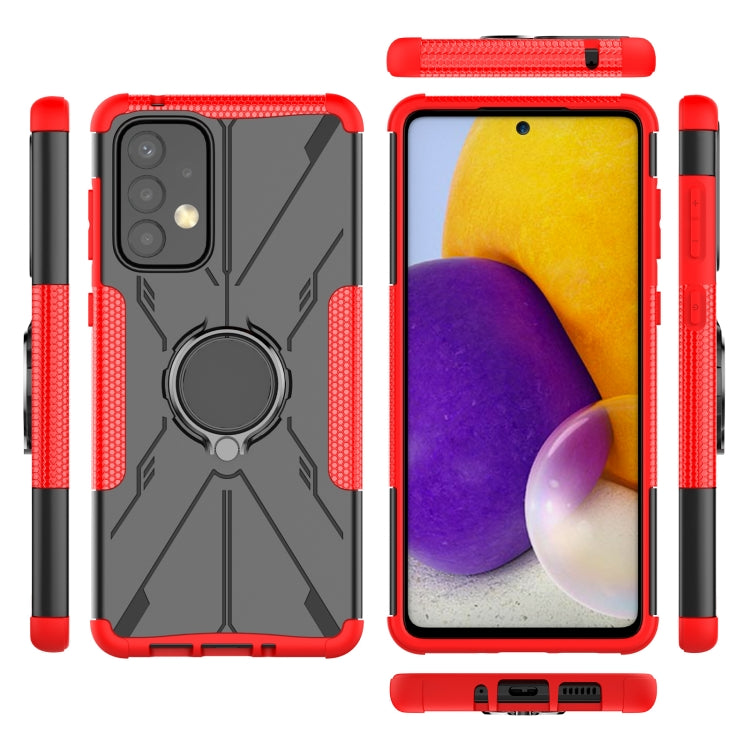 For Samsung Galaxy A73 5G Armor Bear Shockproof PC + TPU Phone Case