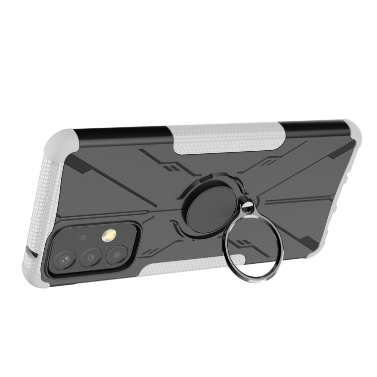 For Samsung Galaxy A73 5G Armor Bear Shockproof PC + TPU Phone Case