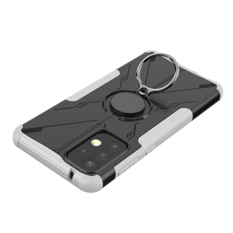 For Samsung Galaxy A73 5G Armor Bear Shockproof PC + TPU Phone Case