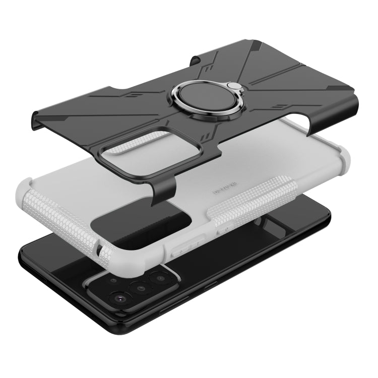 For Samsung Galaxy A73 5G Armor Bear Shockproof PC + TPU Phone Case