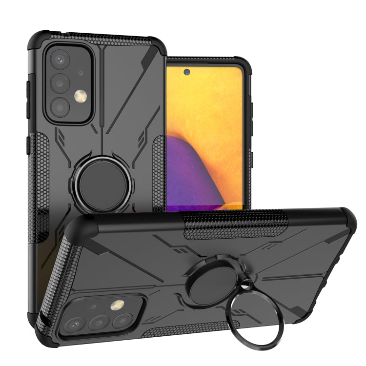For Samsung Galaxy A73 5G Armor Bear Shockproof PC + TPU Phone Case