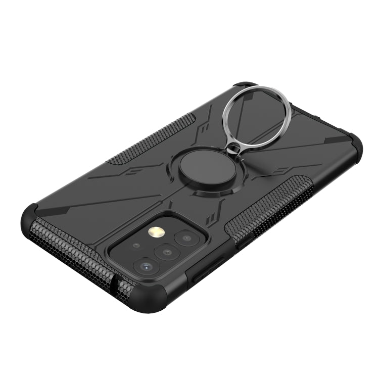 For Samsung Galaxy A73 5G Armor Bear Shockproof PC + TPU Phone Case