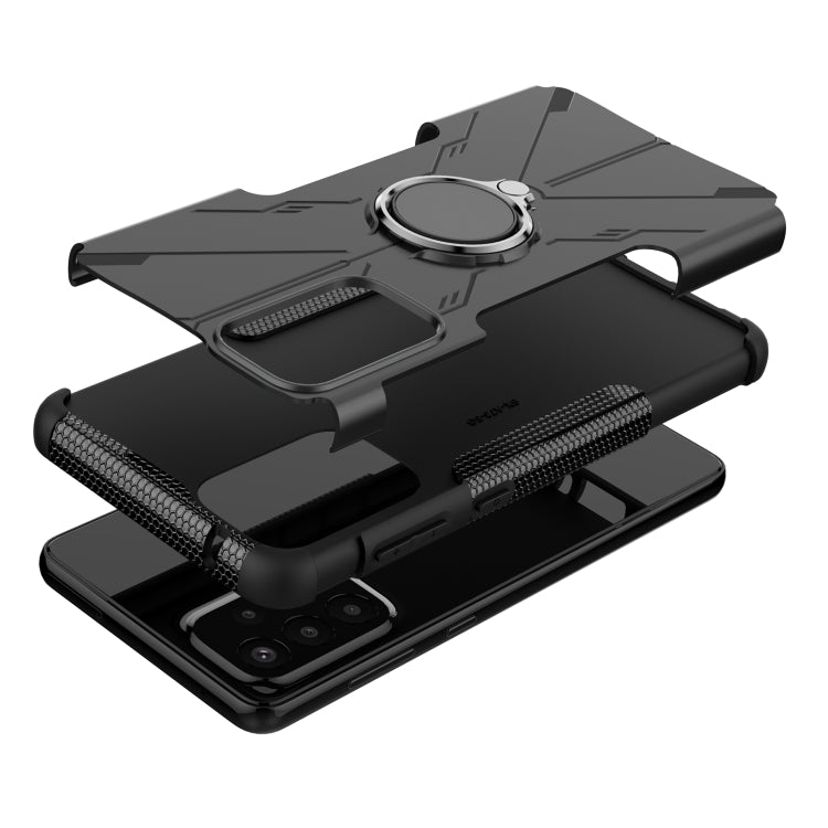 For Samsung Galaxy A73 5G Armor Bear Shockproof PC + TPU Phone Case