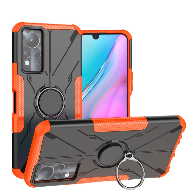 For Infinix Note 11 Armor Bear Shockproof PC + TPU Phone Case