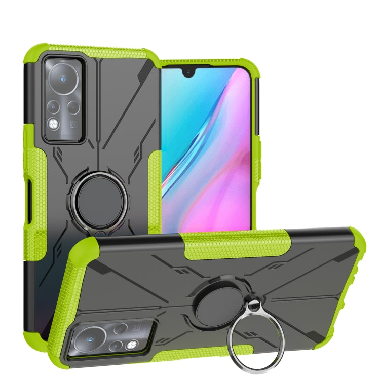 For Infinix Note 11 Armor Bear Shockproof PC + TPU Phone Case
