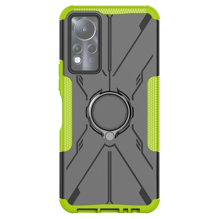For Infinix Note 11 Armor Bear Shockproof PC + TPU Phone Case