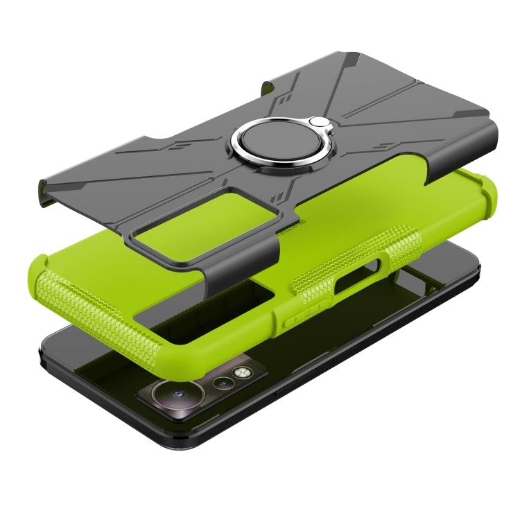 For Infinix Note 11 Armor Bear Shockproof PC + TPU Phone Case