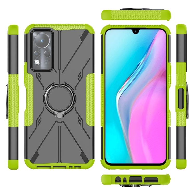 For Infinix Note 11 Armor Bear Shockproof PC + TPU Phone Case