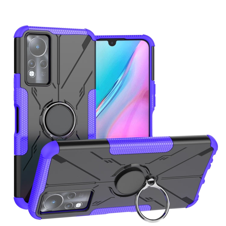 For Infinix Note 11 Armor Bear Shockproof PC + TPU Phone Case