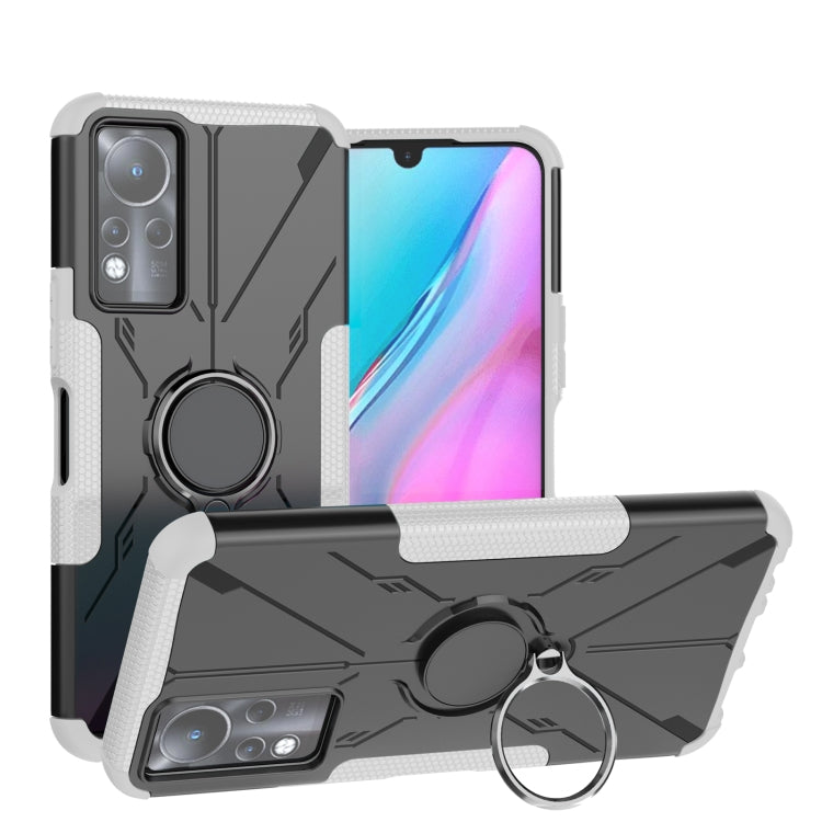 For Infinix Note 11 Armor Bear Shockproof PC + TPU Phone Case
