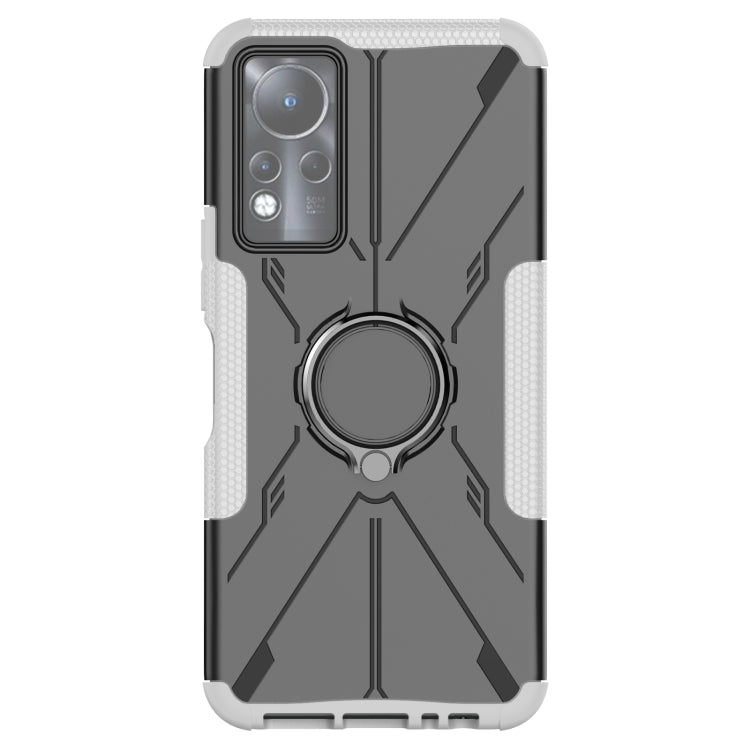 For Infinix Note 11 Armor Bear Shockproof PC + TPU Phone Case