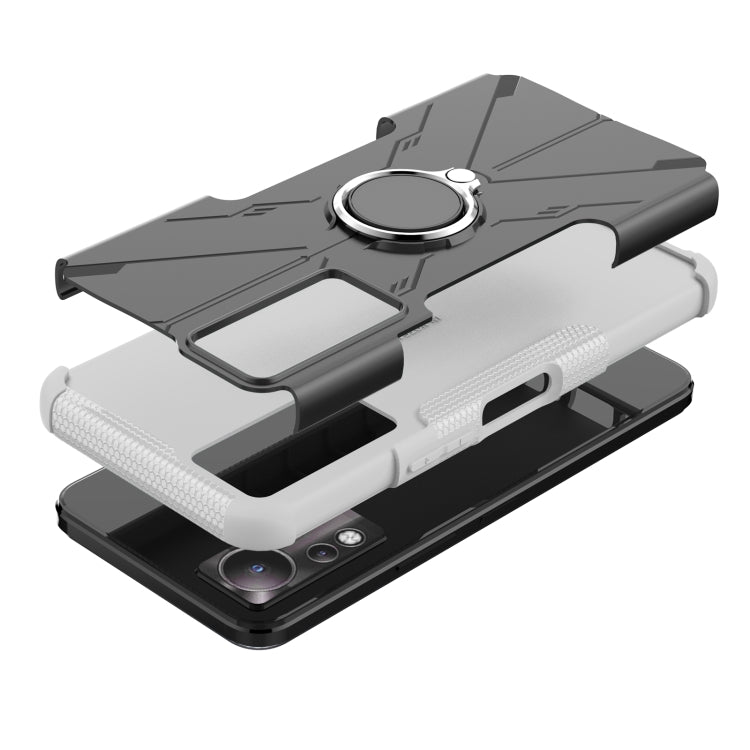 For Infinix Note 11 Armor Bear Shockproof PC + TPU Phone Case