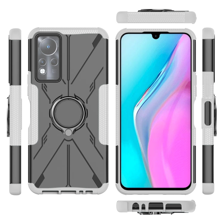 For Infinix Note 11 Armor Bear Shockproof PC + TPU Phone Case