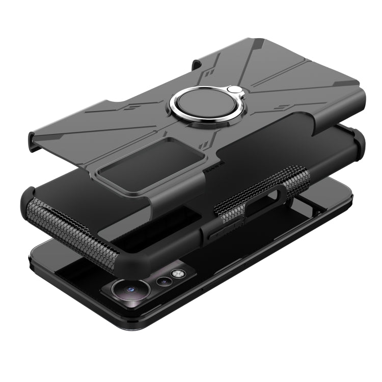 For Infinix Note 11 Armor Bear Shockproof PC + TPU Phone Case
