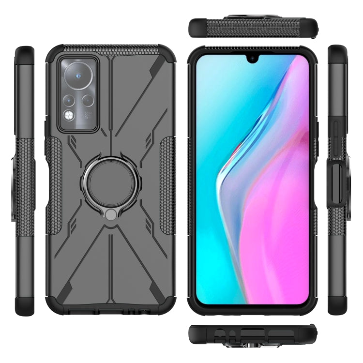 For Infinix Note 11 Armor Bear Shockproof PC + TPU Phone Case