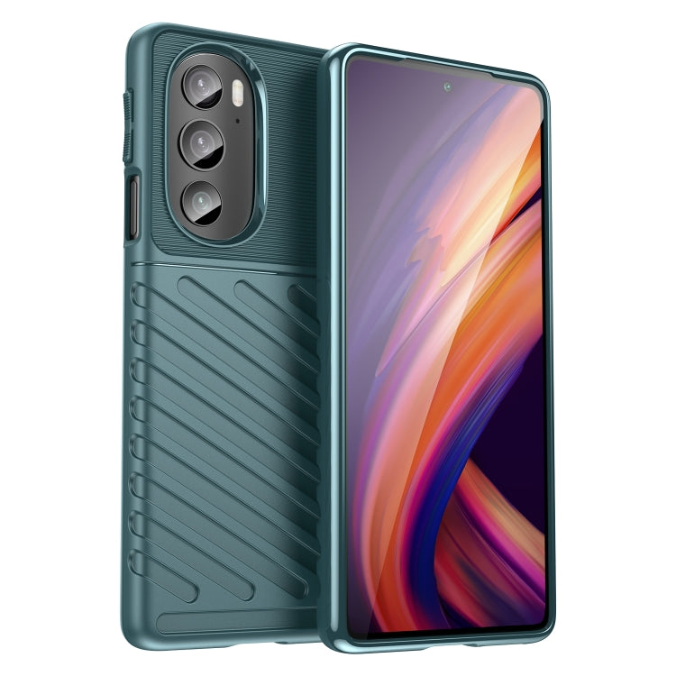 For Motorola Edge+ 2022 Thunderbolt Shockproof TPU Phone Case(Green)