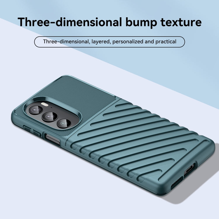 For Motorola Edge+ 2022 Thunderbolt Shockproof TPU Phone Case(Green)