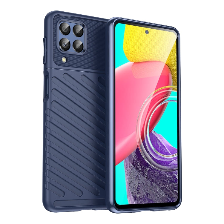 For Samsung Galaxy M53 Thunderbolt Shockproof TPU Phone Case(Blue)