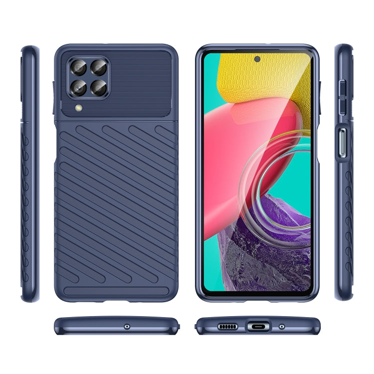 For Samsung Galaxy M53 Thunderbolt Shockproof TPU Phone Case(Blue)