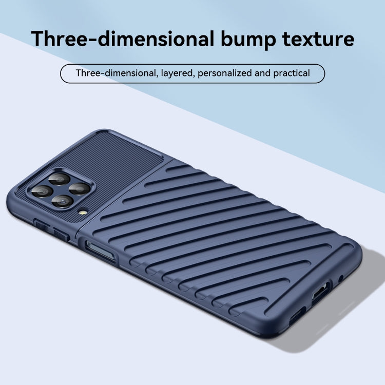 For Samsung Galaxy M53 Thunderbolt Shockproof TPU Phone Case(Blue)