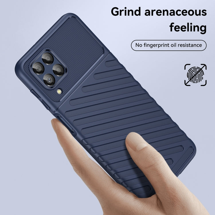 For Samsung Galaxy M53 Thunderbolt Shockproof TPU Phone Case(Blue)