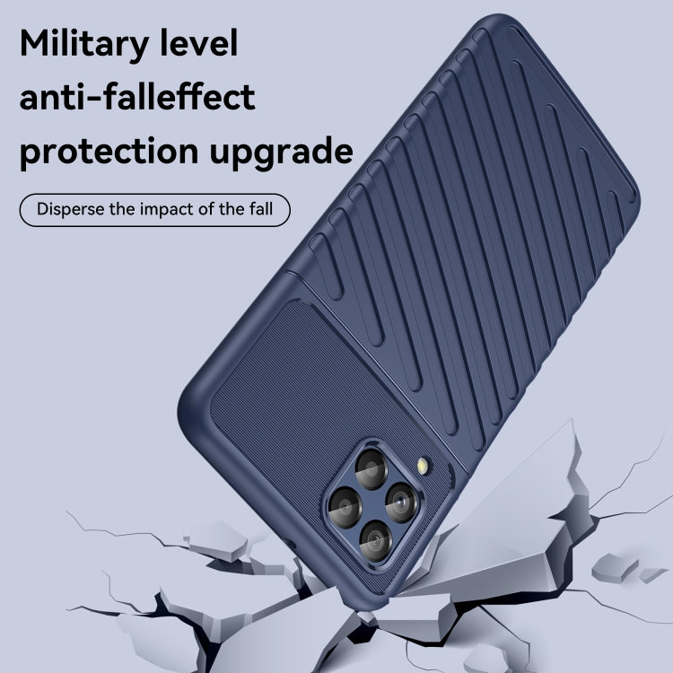 For Samsung Galaxy M53 Thunderbolt Shockproof TPU Phone Case(Blue)