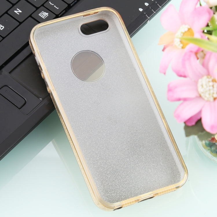 For iPhone 5 & 5s & SE TPU Glitter All-inclusive Protective Case