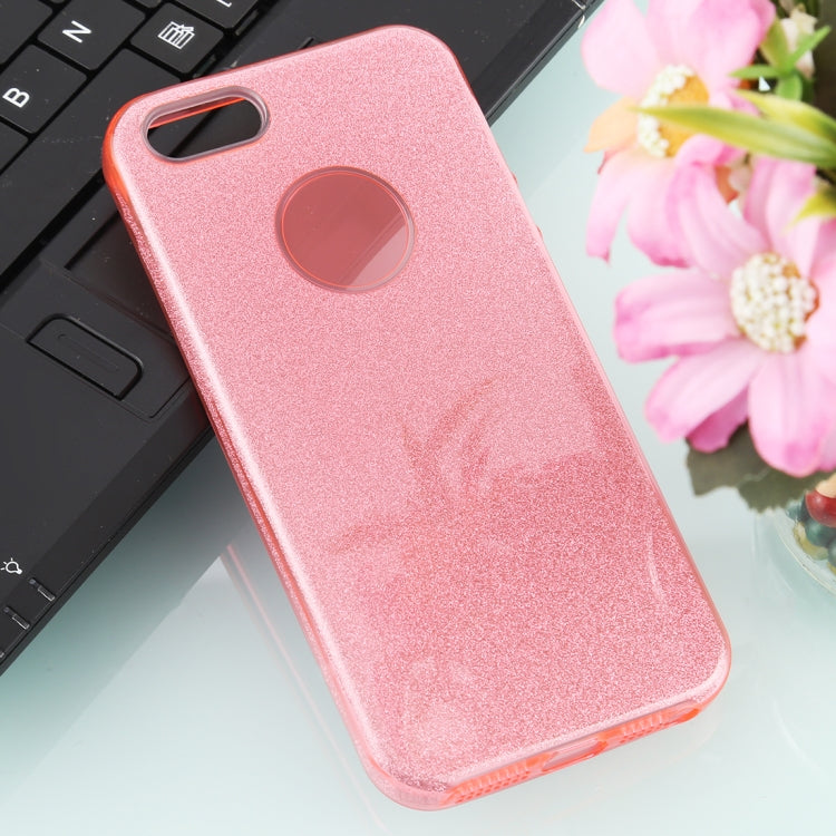 For iPhone 5 & 5s & SE TPU Glitter All-inclusive Protective Case