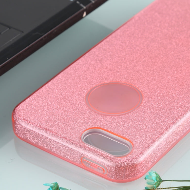 For iPhone 5 & 5s & SE TPU Glitter All-inclusive Protective Case